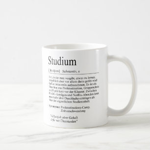 Unispruch "Studium" Geschenk, Studenten Kaffeetasse