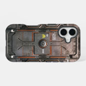 UNIT-77 #016: Gefahren-Lockcore iPhone 16 Hülle (Rückseite (Horizontal))