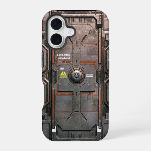 UNIT-77 #016: Gefahren-Lockcore iPhone 16 Hülle (Rückseite)