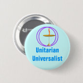 Unitarian universalistisch button (Vorne & Hinten)