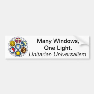 Unitarische universalistische Waren Autoaufkleber