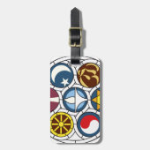 Unitarische universalistische Waren Gepäckanhänger (Vorderseite vertikal)