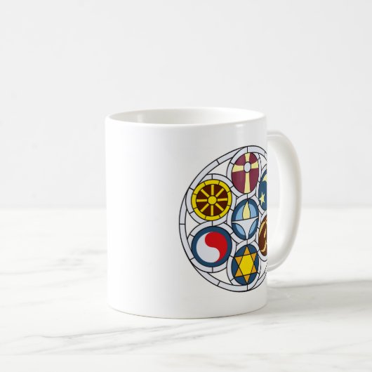 Unitarische universalistische Waren Kaffeetasse (VorderseiteRechts)