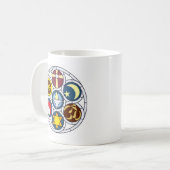 Unitarische universalistische Waren Kaffeetasse (Vorderseite Links)