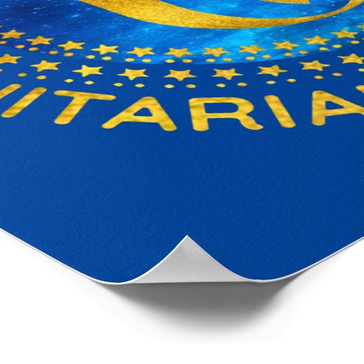 Unitaristische Universalismus-Chalies Poster (Ecke)