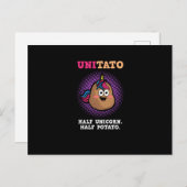 Unitato Half Einhorn Halb Kartoffel Funny Gemüse Postkarte (Vorne/Hinten)