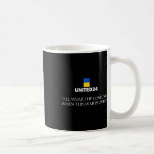 United24 Ukraine Ich werde das Kostüm tragen, wenn Kaffeetasse