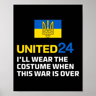 United24 Ukraine Ich werde das Kostüm tragen, wenn Poster