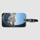 United Air Flugzeug Luggage Tag Gepäckanhänger (Vorderseite (Horizontal))