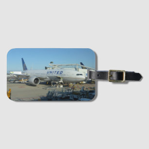 United Air Flugzeug Luggage Tag Gepäckanhänger