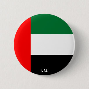 United Arab Emirates Flag Charming Patriotic Button