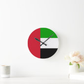 United Arab Emirates Flag Runde Wanduhr (Zuhause)