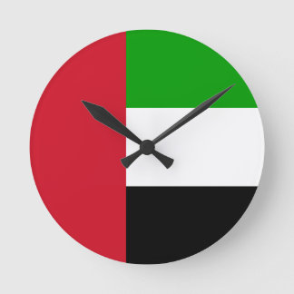United Arab Emirates Flag Runde Wanduhr