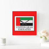 United Arab Emirates Quadratische Wanduhr (Zuhause)