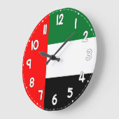 United Arab Emirates UAE Flag Wall Clock Große Wanduhr (Winkel)