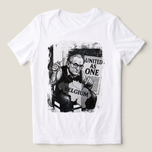 United as one - Belgium Black & White Art T - Shir Tri-Blend Shirt