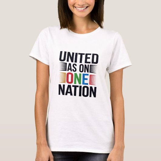 United as one Nation T-Shirt (Vorderseite)