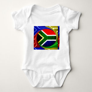 United by Beauty: South African Flag Design Baby Strampler