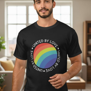 United by Liebe Lgbt Pride Gay Lesbian Rainbow T-Shirt