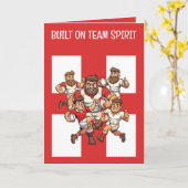 United Charge Rugby Team Spirit Karte (Gelbe Blume)