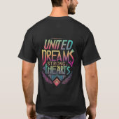 United Dreams Strong Hearts T-Shirt (Rückseite)