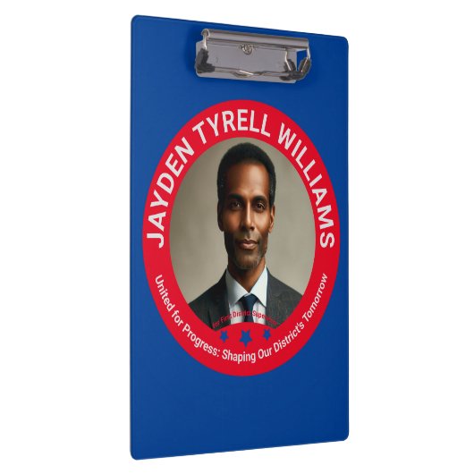 United for Progress: Shaping Our District's Fate Klemmbrett (Rechts)