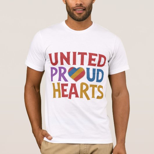 United Front Proud Hearts T-Shirt (Vorderseite)