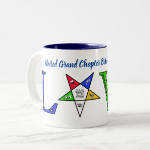 United Grand Chapter OES Zweifarbige Tasse
