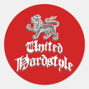 United Hardstyle Runder Aufkleber