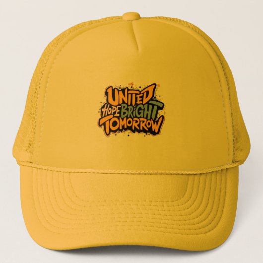 United Hope Bright Tomorrow Trucker Hat Truckerkappe (Vorderseite)