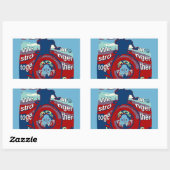 United in Hope: Stronger Together - USA Art Print Rechteckiger Aufkleber (Blatt)