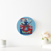 United in Hope: Stronger Together - USA Art Print Runde Wanduhr (Zuhause)
