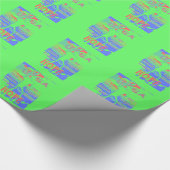 United in Hope: Stronger Together - Vibrannt USA Geschenkpapier (Ecke)