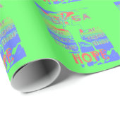 United in Hope: Stronger Together - Vibrannt USA Geschenkpapier (Rolleneckpunkt)