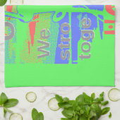 United in Hope: Stronger Together - Vibrannt USA Küchentuch (Gefaltet)