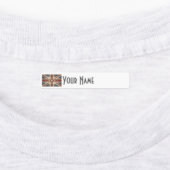 United Kingdom Art Deco Flag | Iron-On Name Label Etiketten (Befestigt)