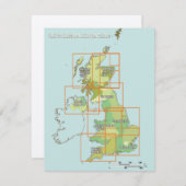 United Kingdom Aviation chart (Vorne/Hinten)