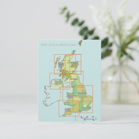 United Kingdom Aviation chart (Stehend Vorderseite)