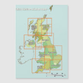 United Kingdom Aviation chart Magnetkarte (Vorderseite)