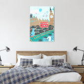 United Kingdom City Scene Leinwanddruck (Insitu (Schlafzimmer))
