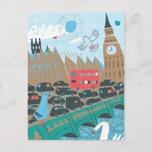 United Kingdom City Scene Postkarte (Vorderseite)