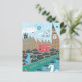 United Kingdom City Scene Postkarte (Stehend Vorderseite)