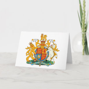 United Kingdom Coat Arms Greeting Card Karte