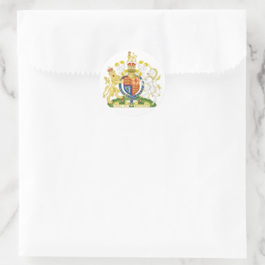 United Kingdom Coat Arms Sticker (Tasche)