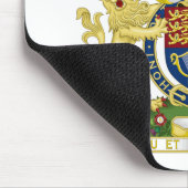 United Kingdom Coat of Arms Mousepad (Ecke)