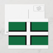 United Kingdom Devon Flag Postkarte (Vorne/Hinten)