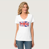 United Kingdom Flag Cool T - Shirt - England (Vorderseite Vollansicht)