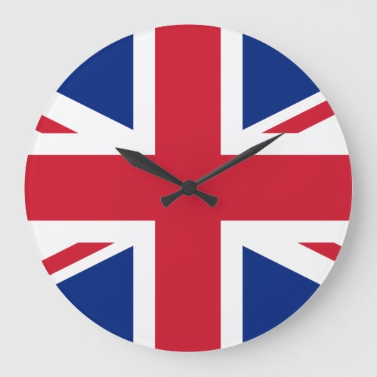 United Kingdom Flag Große Wanduhr (Vorderseite)