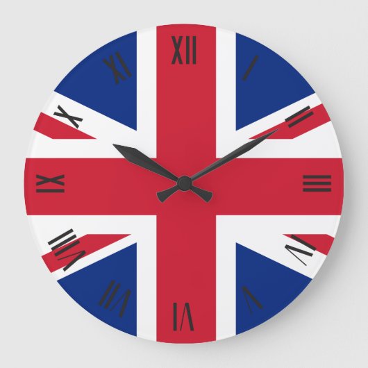 United Kingdom flag Große Wanduhr (Vorderseite)