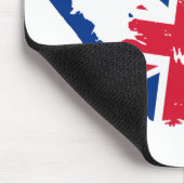 United Kingdom Flag Handprint Mousepad (Ecke)